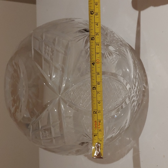 VTG Deep Cut Crystal Rose Bowl - Picture 6 of 6